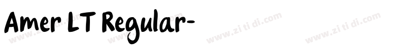 Amer LT Regular字体转换